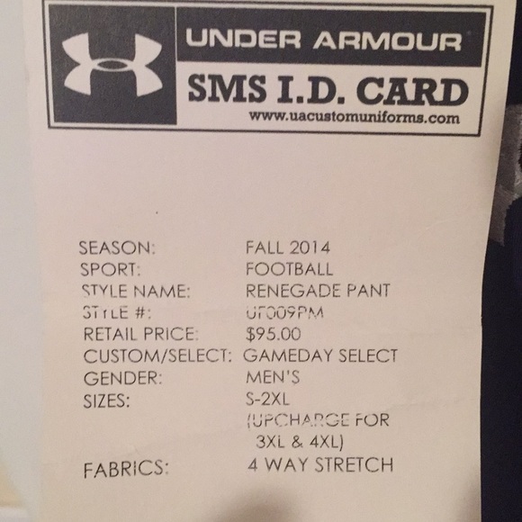 NWT Under Armour football pants purple large - Picture 2 of 7